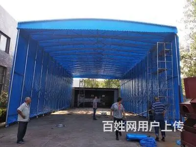 推拉棚大型活动棚移动伸缩蓬推拉帐棚仓库雨篷推拉棚移 - 图片 3