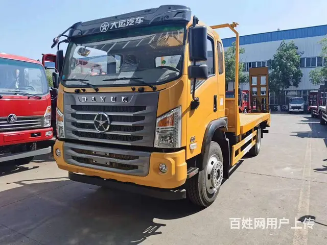 新款大运G6单桥平板车 拖15吨挖机平板拖车 厂家 - 图片 3