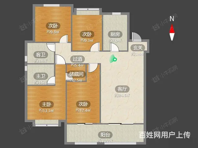 朗诗競园旁 弘阳天下锦精装3室 中0央空调+地暖+新风 - 图片 11