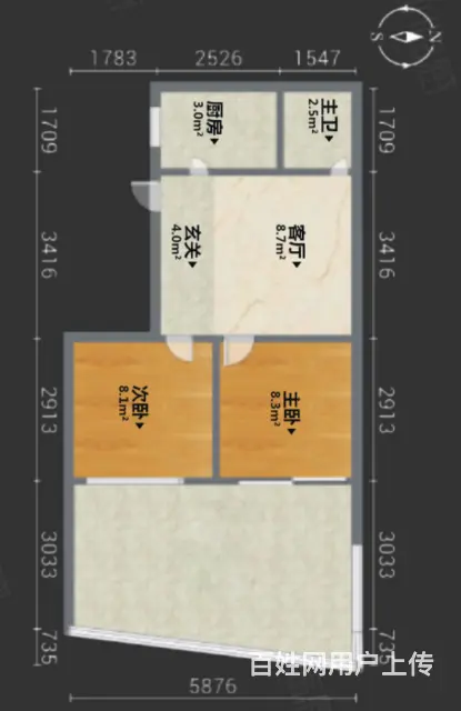 御城二实小世贸对面延政路精装两房带大露台送阳光房 - 图片 10