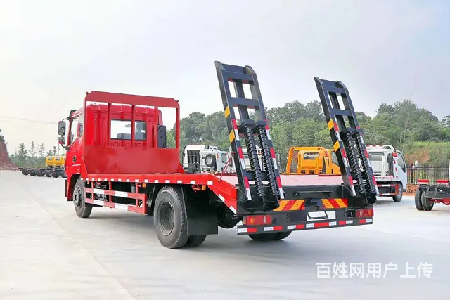 东风锦程平板车 拉180挖掘机钻机拖车 现车直销价 - 图片 7
