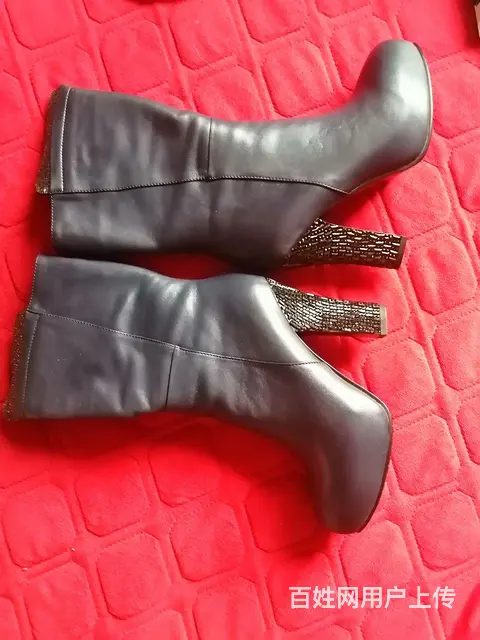全新全牛皮高跟女靴白菜价出售 - 图片 7