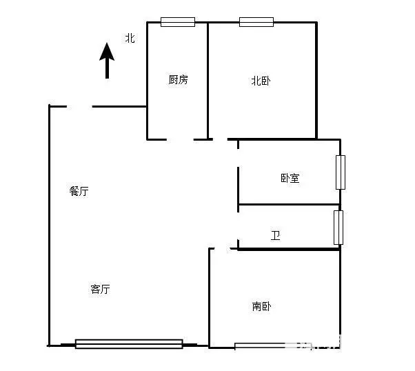 新装修 北站附近70平3室 附小书包 5楼 南北 - 图片 8